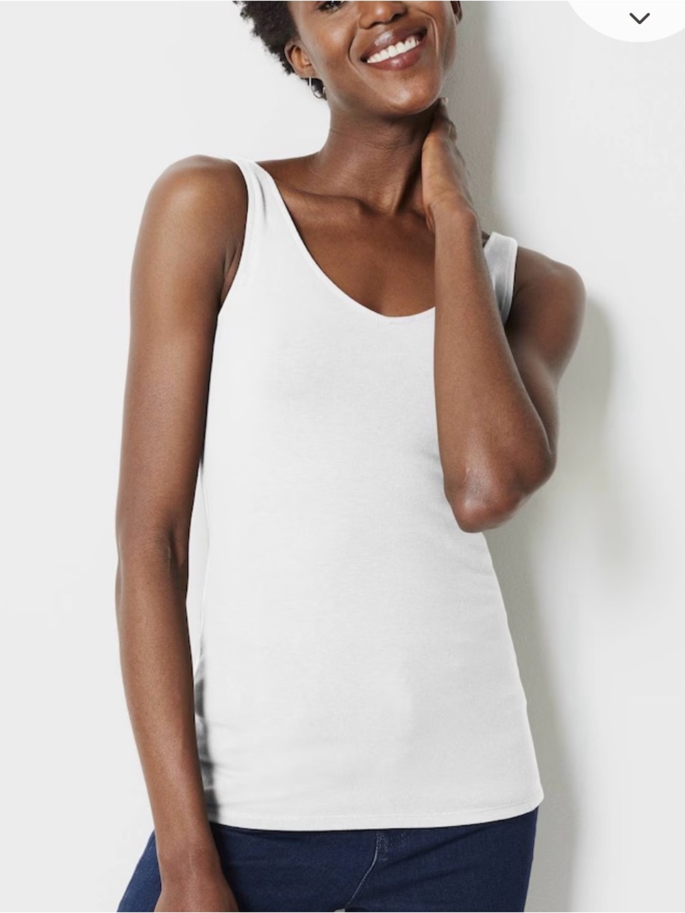 J. Jill light blue perfect reversible Scoop /v Neck Tank Top